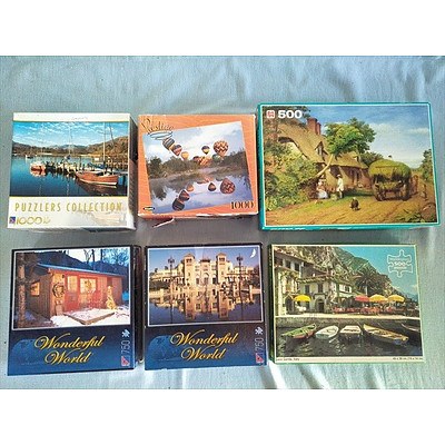 Assorted jigsaw puzzles