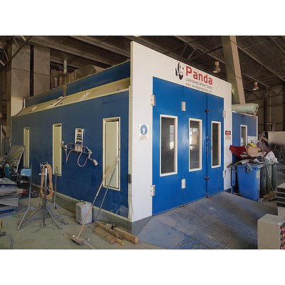 Panda Paint Booth, Pulford Commercial Air Compressor, 2 x Extraction Bays
