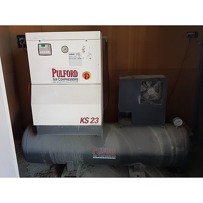 Panda Paint Booth, Pulford Commercial Air Compressor, 2 x Extraction Bays