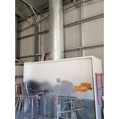 Panda Paint Booth, Pulford Commercial Air Compressor, 2 x Extraction Bays