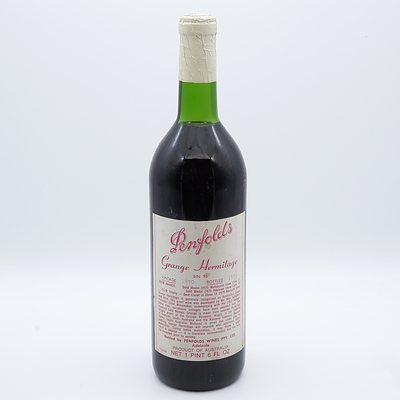 Penfolds Vintage 1970 Grange Hermitage Bin 95 1 PINT 6 FL OZ