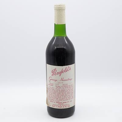 Penfolds Vintage 1970 Grange Hermitage Bin 95 1 PINT 6 FL OZ