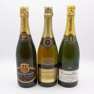 Group of Six Various Champagnes