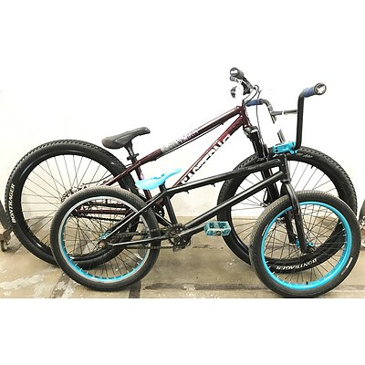 Eastern NightTrain Single Speed Hybrid Bike & Black BMX Bike