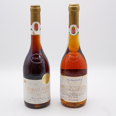 Tokaji Aszu 1994 Chateau Kurucz 500mL and Tokaji 2000 Muscat Lunel Aszu 500mL