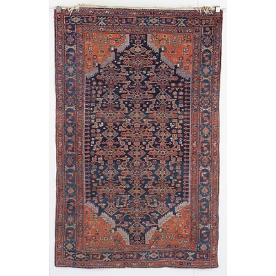 Antique Persian Tribal Bidjar Hand Knotted Wool Pile Rug