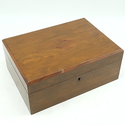 Late Victorian Walnut Box Circa 1880