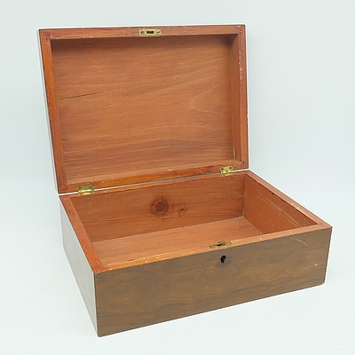 Late Victorian Walnut Box Circa 1880
