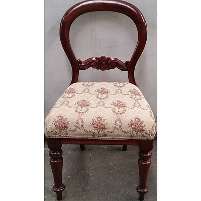 Antique Style Balloon Back Chair