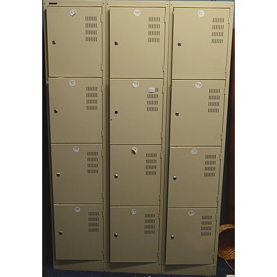 Namco Personal Lockers - Bay of 12