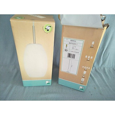 Set Of 2 Eglo Batista Pendant Lights (One Is Brand New)