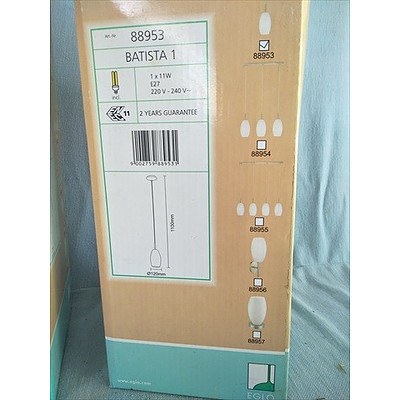 Set Of 2 Eglo Batista Pendant Lights (One Is Brand New)