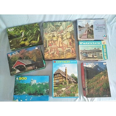 8 x Jigsaw Puzzles (320 - 600 Pieces)