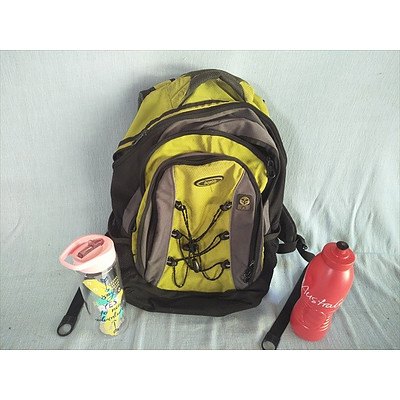 Triplite Backpack And 2 Drink Bottles