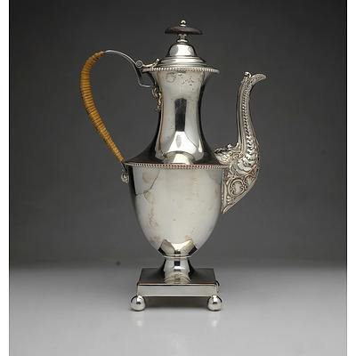 Georgian Sheffield Plate Coffee Pot