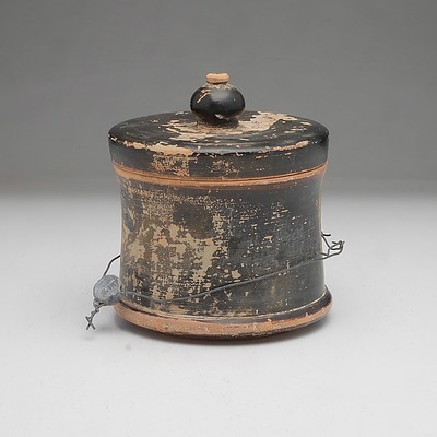 Ancient Greek Terracotta Pyxis