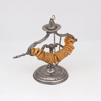 Pewter Wax Jack Lamp