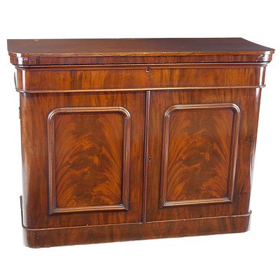 Victorian Mahogany Bookcase Base Circa 1880