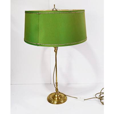 19th Century Brass Four Light Whale Oil Lamp Converted to Electricity