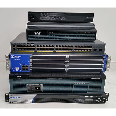 Lot of Assorted Networking Equipment - Switch, Routers and Security Appliance