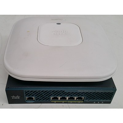 Bulk Lot of Cisco Dual Band Access Points and Cisco Wireless Controller