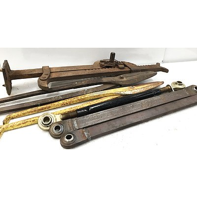 Vintage High-Lift Jack, Large Scissors & Struts