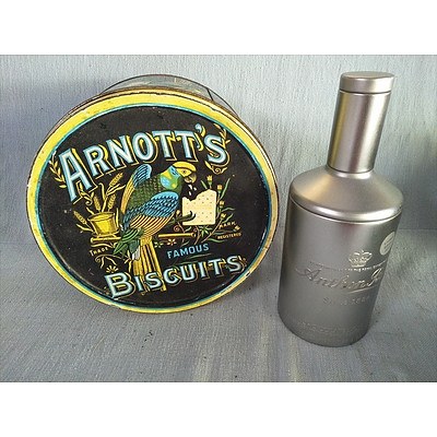 Assorted decorative tins