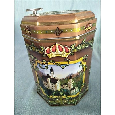 Assorted decorative tins