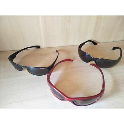 3 pairs of Polaroid sunglasses