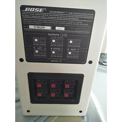 BOSE High Fidelity Audio System - BOSE Acoustimass 7 Home Theatre Speaker System