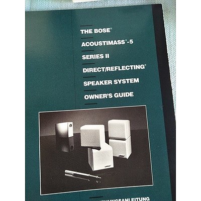BOSE High Fidelity Audio System - BOSE Acoustimass - 5 Series II direct/reflecting Home Theatre Speaker System