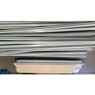 APC Storage Solutions Ezi Slide Long Span Metal Shelving - Lot of Eight Bays