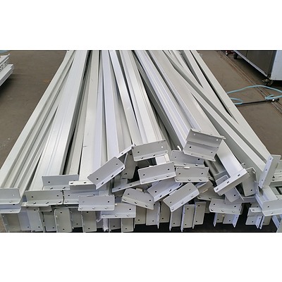 APC Storage Solutions Ezi Slide Long Span Metal Shelving - Lot of Eight Bays