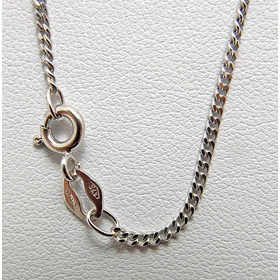 Italian 9ct White Gold Chain