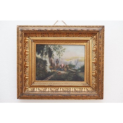 19th Century Australian School, Oil On Canvas, Original Frame, Apparently Unsigned