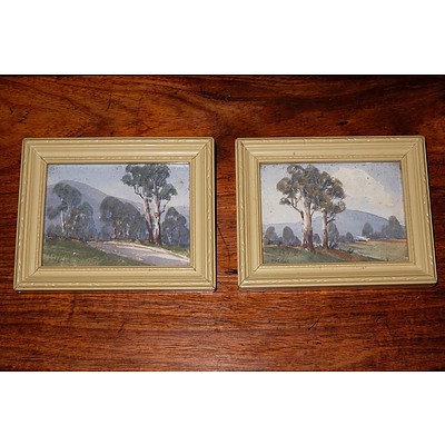 William L Slack (C1876-1949) A Pair of Small Watercolours