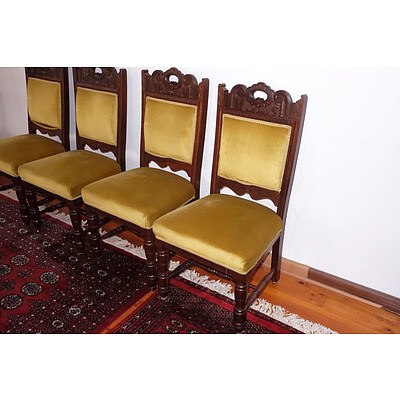 Set of Four Edwardian Tasmanian Blackwood Chairs Circa 1910