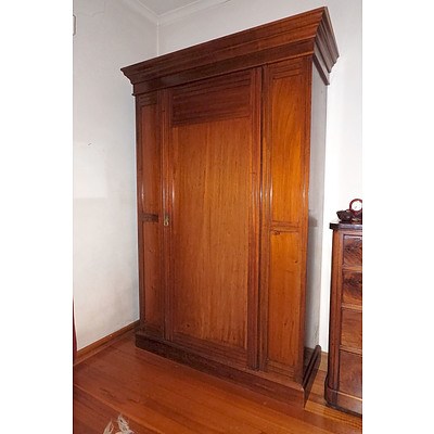 Edwardian Mahogany Wardrobe
