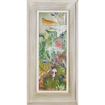 Henry Bell (1927 -) Trobriand Islands 1963, Oil on Board