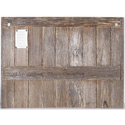 Murray Williams, Prevailing 1997, Weathered Wood from Rosalie Gascoigne's Fence in Pearce