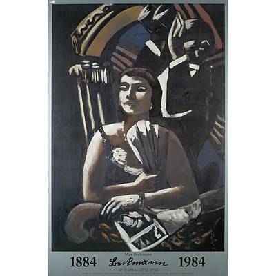Max Beckmann (German 1884-1950) Die Loge Exhibition Poster, Offset Print