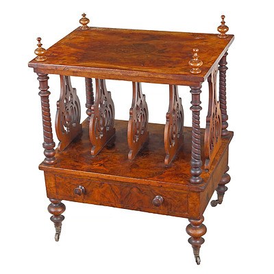 Victorian Walnut Music Canterbury Circa 1880