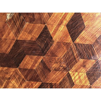 George IV Tilt-Top Wine Table of Australian Interest the Specimen Timbers Marquetry Top Including Botany Bay Beefwood (Casuarina) Circa 1825-30