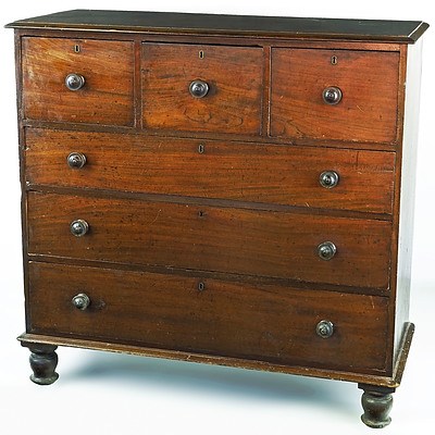 Good Australian Colonial Full Cedar Chest of Drawers Circa 1850