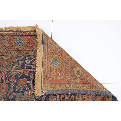 Rare Antique Persian Sultanabad Hand Knotted Wool Pile Carpet Circa 1890