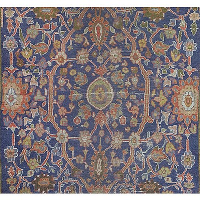 Rare Antique Persian Sultanabad Hand Knotted Wool Pile Carpet Circa 1890