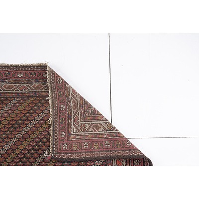 Antique Caucasian Kuba Chichi Hand Knotted Wool Pile Rug with Diagonal Rows of Palmettes Circa 1900