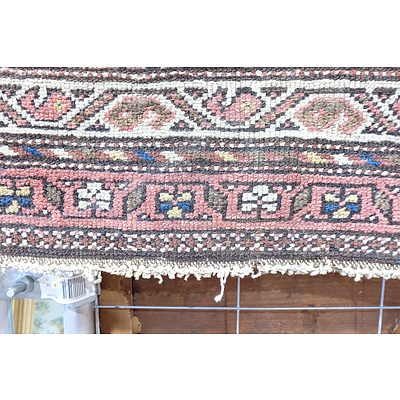 Antique Caucasian Kuba Chichi Hand Knotted Wool Pile Rug with Diagonal Rows of Palmettes Circa 1900