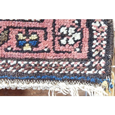 Antique Caucasian Kuba Chichi Hand Knotted Wool Pile Rug with Diagonal Rows of Palmettes Circa 1900