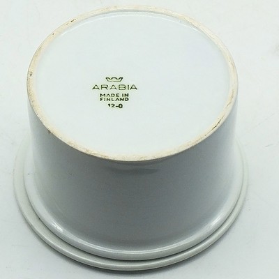 Two Finnish Arabia Pomona Jam Pots, Including Cherry and Orange Decor